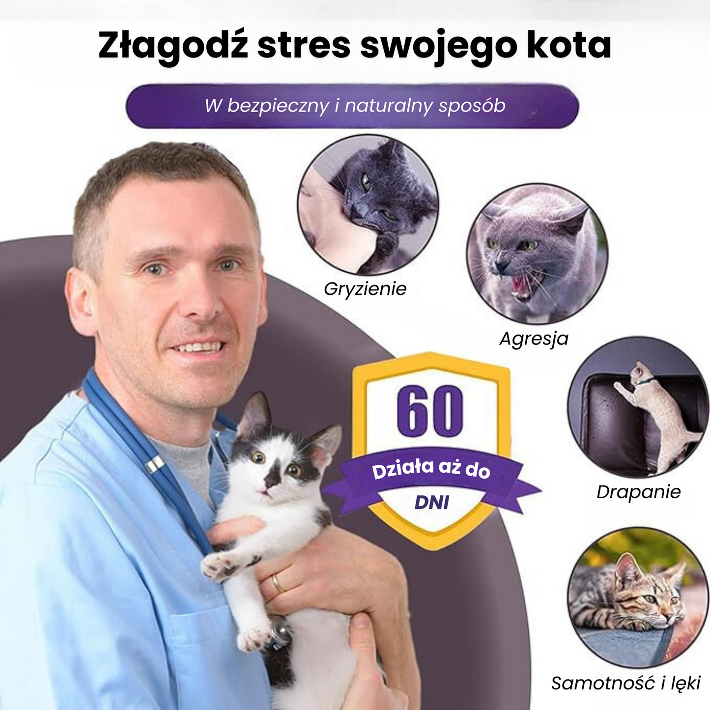 4 Obroże Antystresowe - Lawenda